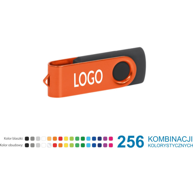 Pendrive Twister z grawerem Logo