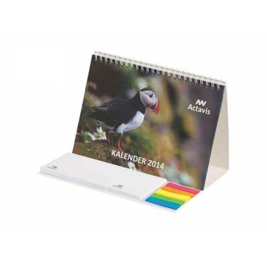 Kalendarz Biurkowy Piramidka na spirali z notesami samoprzylepnymi i indeksami CPO-705