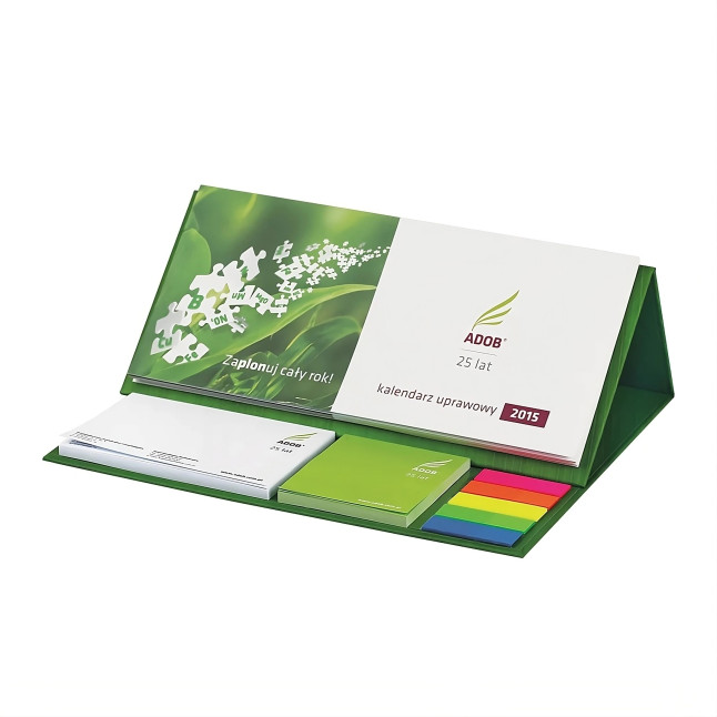 Kalendarz Biurkowy Piramidka z notesami i indeksami samoprzylepnymi CPO-713