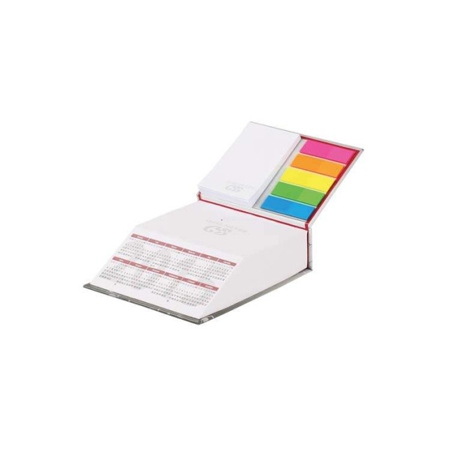 Kalendarz Biurkowy skośny z notesem samoprzylepnym i indeksami CPO-701