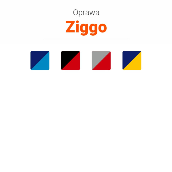 Kalendarz książkowy A5 dzienny Ziggo z gumką łączona Szary + Czerwony