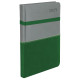 Kalendarz książkowy B5 dzienny Ziggo z gumką poziom Szary + Zielony