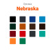Kalendarz książkowy A4 dzienny Nebraska Granat