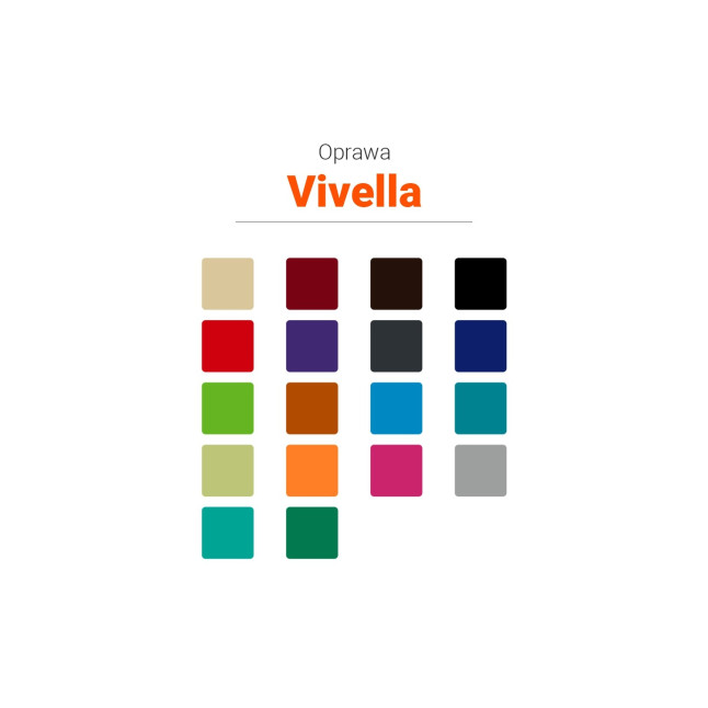 Kalendarz książkowy A5 dzienny Vivella Economic z logo