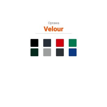 Kalendarz książkowy B5 dzienny Velour