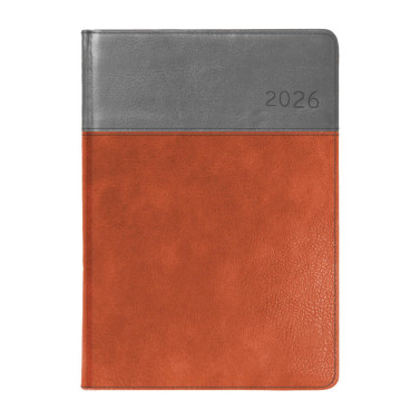 Kalendarz książkowy A4 dzienny Combo Seria C50 Szary + Pomarańczowy Kalendarz książkowy A4 dzienny Combo Seria C50 Szary + Pomarańczowy