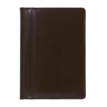 Kalendarz książkowy A4 dzienny Prestige Skóra naturalna Brązowy Kalendarz książkowy A4 dzienny Prestige Skóra naturalna Brązowy