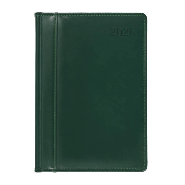 Kalendarz książkowy A4 dzienny Prestige Skóra naturalna Zielony Kalendarz książkowy A4 dzienny Prestige Skóra naturalna Zielony