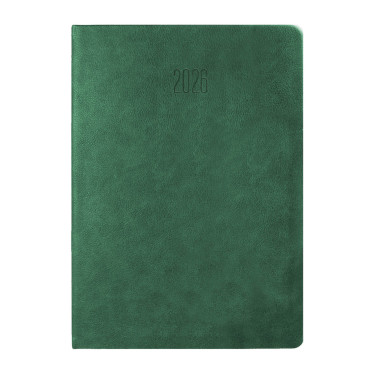 Kalendarz książkowy A4 dzienny Serene Zielony