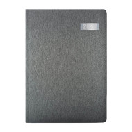 Kalendarz książkowy A4 tygodniowo-notesowy Virgo Grafitowy