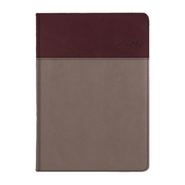 Kalendarz książkowy A4 tygodniowy Combo Seria C50 Bordowy + Brązowy Kalendarz książkowy A4 tygodniowy Combo Seria C50 Bordowy + Brązowy
