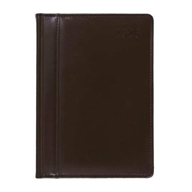 Kalendarz książkowy A4 tygodniowy Skóra Brązowy