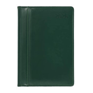 Kalendarz książkowy A4 tygodniowy Prestige Skóra naturalna Zielony