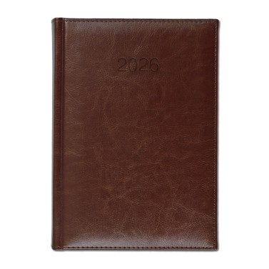 Kalendarz książkowy A5 dzienny Balado Brązowy