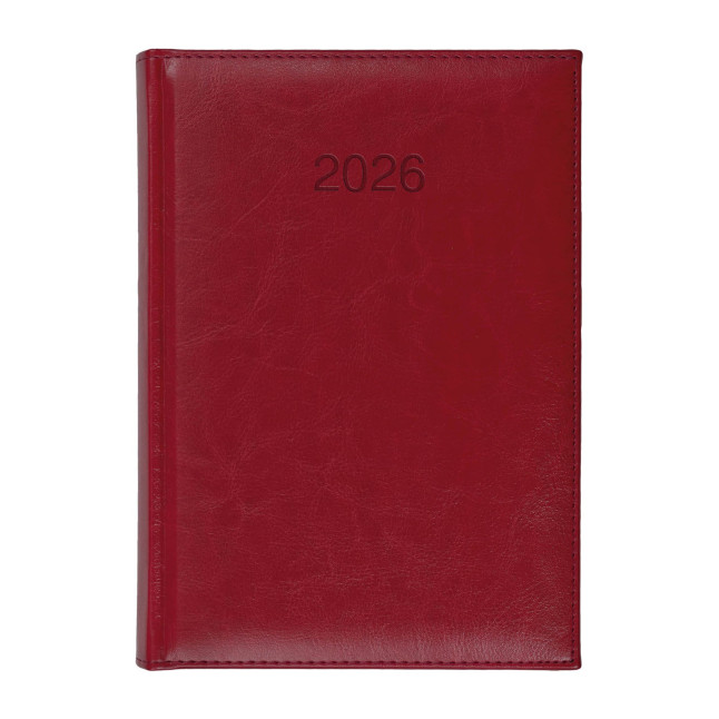 Kalendarz książkowy A5 dzienny Balado Czerwony