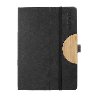 Kalendarz książkowy A5 dzienny Cell Czarny