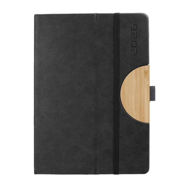 Kalendarz książkowy A5 dzienny Cell Czarny