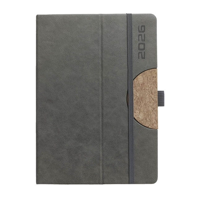 Kalendarz książkowy A5 dzienny Cell Szary