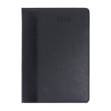 Kalendarz książkowy A5 dzienny Combo Seria C90 Czarny Kalendarz książkowy A5 dzienny Combo Seria C90 Czarny