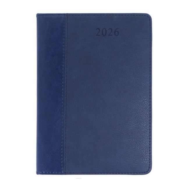 Kalendarz książkowy A5 dzienny Combo wstawka pion Granat