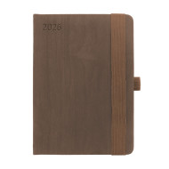 Kalendarz książkowy A5 dzienny Forest Brązowy Kalendarz książkowy A5 dzienny Forest Brązowy