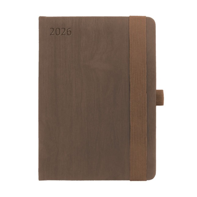 Kalendarz książkowy A5 dzienny Forest Brązowy