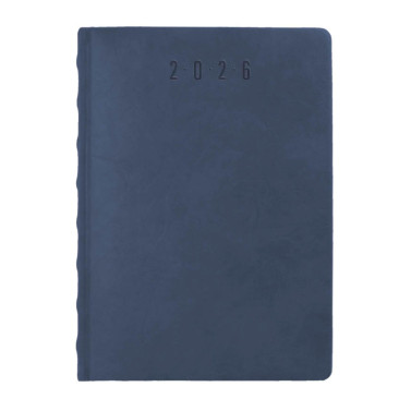 Kalendarz książkowy A5 dzienny Genua Granatowy Kalendarz książkowy A5 dzienny Genua Granatowy