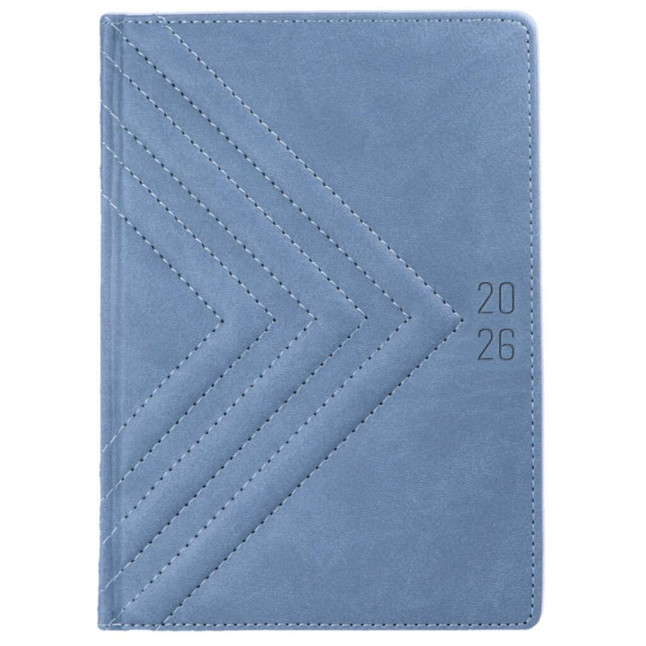 Kalendarz książkowy A5 dzienny Latte Niebieski