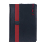 Kalendarz książkowy A5 dzienny Loopen Czarny + Czerwony Kalendarz książkowy A5 dzienny Loopen Czarny + Czerwony