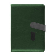 Kalendarz książkowy A5 dzienny Magneto z zamknięciem magnetycznym Seria MAG2 Zielony Kalendarz książkowy A5 dzienny Magneto z zamknięciem magnetycznym Seria MAG2 Zielony