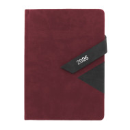 Kalendarz książkowy A5 dzienny Magneto z zamknięciem magnetycznym Seria MAG3 Bordowy