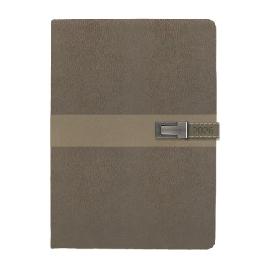 Kalendarz książkowy A5 dzienny Magneto z zamknięciem magnetycznym Seria MAG5 Brązowy + Beżowy Kalendarz książkowy A5 dzienny Magneto z zamknięciem magnetycznym Seria MAG5 Brązowy + Beżowy