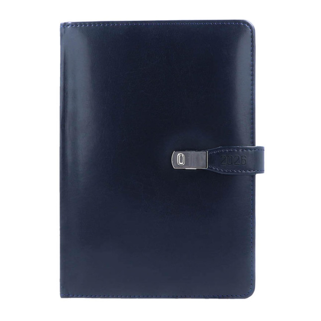 Kalendarz książkowy A5 dzienny Napoli Granatowy