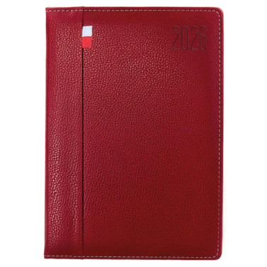 Kalendarz książkowy A5 dzienny PLX Bordowy Kalendarz książkowy A5 dzienny PLX Bordowy