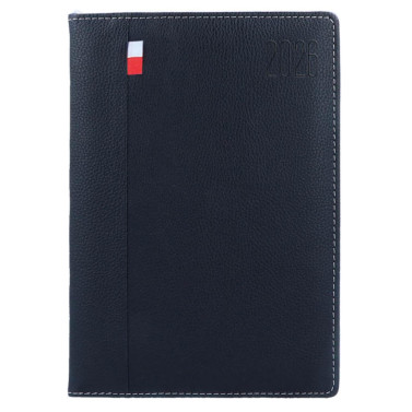 Kalendarz książkowy A5 dzienny PLX Czarny Kalendarz książkowy A5 dzienny PLX Czarny