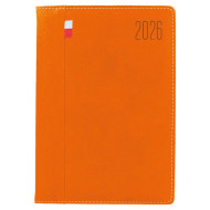 Kalendarz książkowy A5 dzienny PLX Pomarańczowy