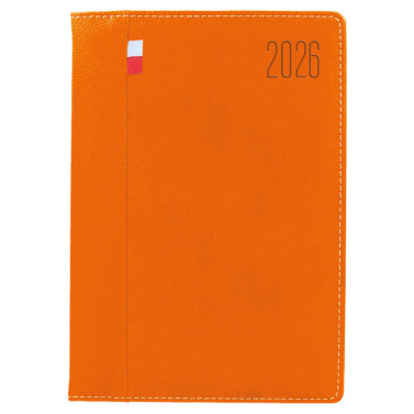 Kalendarz książkowy A5 dzienny PLX Pomarańczowy Kalendarz książkowy A5 dzienny PLX Pomarańczowy