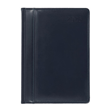 Kalendarz książkowy A5 dzienny Prestige Skóra naturalna Granatowy Kalendarz książkowy A5 dzienny Prestige Skóra naturalna Granatowy