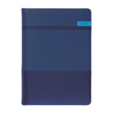 Kalendarz książkowy A5 dzienny Stella Granatowy + Niebieski Kalendarz książkowy A5 dzienny Stella Granatowy + Niebieski