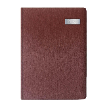Kalendarz książkowy A5 dzienny Virgo Bordowy Kalendarz książkowy A5 dzienny Virgo Bordowy