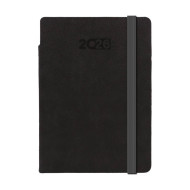 Kalendarz książkowy A5 tygodniowo-notesowy Flexi Czarny Kalendarz książkowy A5 tygodniowo-notesowy Flexi Czarny