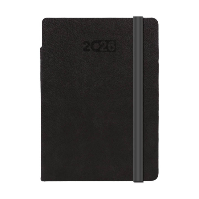 Kalendarz książkowy A5 tygodniowo-notesowy Flexi Czarny