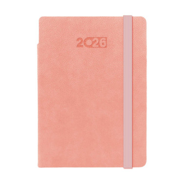 Kalendarz książkowy A5 tygodniowo-notesowy Flexi Różowy Kalendarz książkowy A5 tygodniowo-notesowy Flexi Różowy