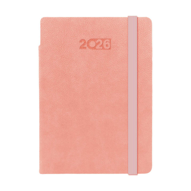 Kalendarz książkowy A5 tygodniowo-notesowy Flexi Różowy