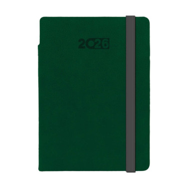 Kalendarz książkowy A5 tygodniowo-notesowy Flexi Zielony Kalendarz książkowy A5 tygodniowo-notesowy Flexi Zielony