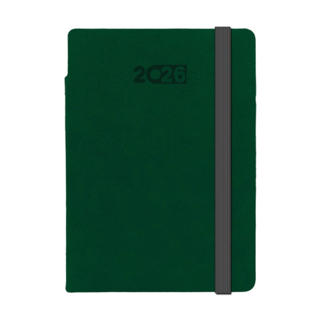Kalendarz książkowy A5 tygodniowo-notesowy Flexi Zielony