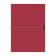 Kalendarz książkowy A5 tygodniowy Wings Bordowy Kalendarz książkowy A5 tygodniowy Wings Bordowy