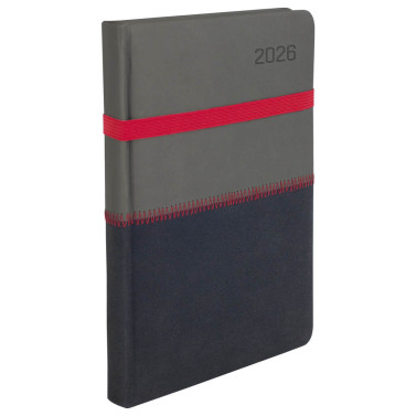 Kalendarz książkowy B5 dzienny Ziggo z gumką poziom Kalendarz książkowy B5 dzienny Ziggo z gumką poziom