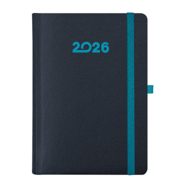 Kalendarz książkowy B5 tygodniowy Magic Laser z gumką Granatowy + Niebieski Kalendarz książkowy B5 tygodniowy Magic Laser z gumką Granatowy + Niebieski
