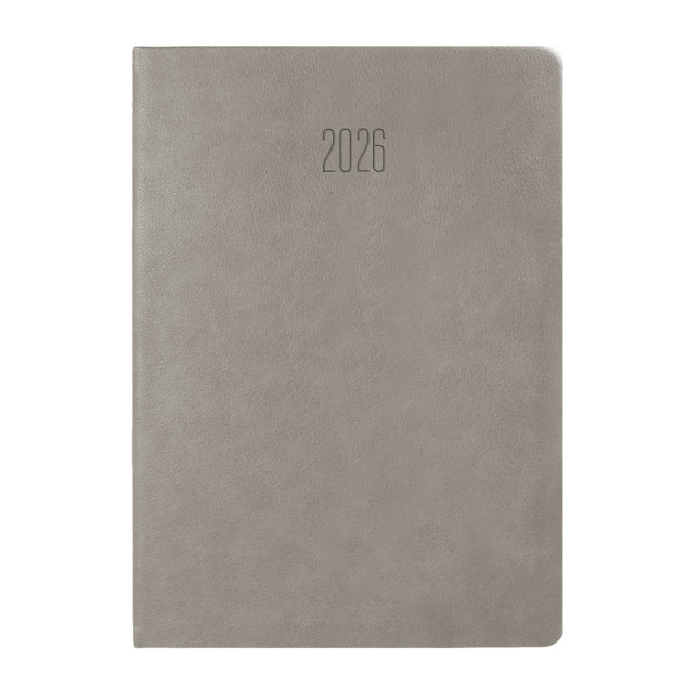 Kalendarz książkowy B5 tygodniowy Serene Szary